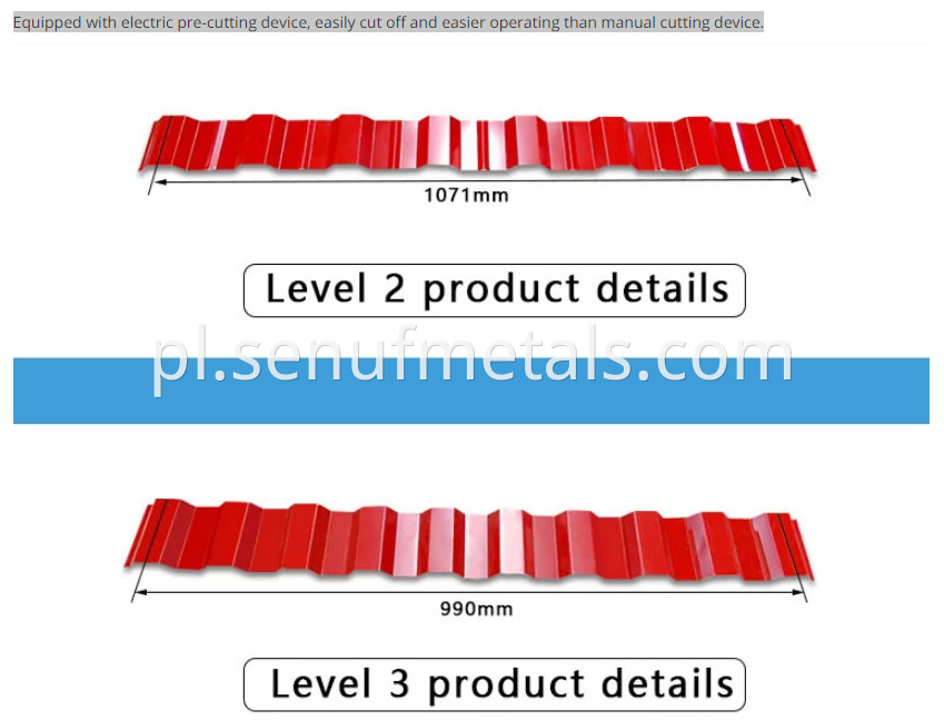 Glazed tile roofing plate roller machine2